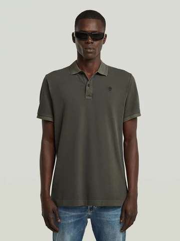G-Star Raw - Polo - Grijs - Dunda overdyed slim polo s\s - D11595-D756