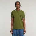 G-star Raw - Polo - Groen - Dunda slim stripe polo s\s - D17127-5864