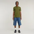 G-star Raw - Polo - Groen - Dunda slim stripe polo s\s - D17127-5864