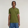 G-star Raw - Polo - Groen - Dunda slim stripe polo s\s - D17127-5864