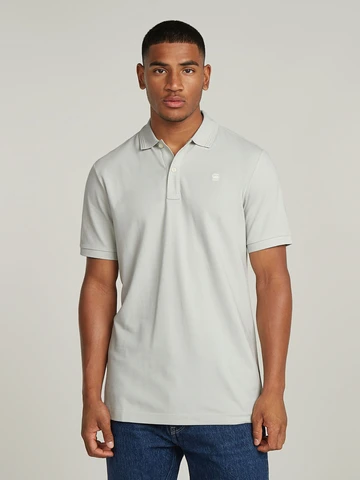 G-Star Raw - Polo - Lichtgrijs - Dunda slim polo s\s - D11595-5864