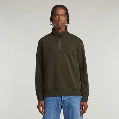 G-Star Raw - Schipperstrui - Grijs - Nifous half zip sw - D26305-D566