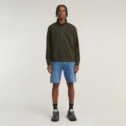 G-Star Raw - Schipperstrui - Grijs - Nifous half zip sw - D26305-D566