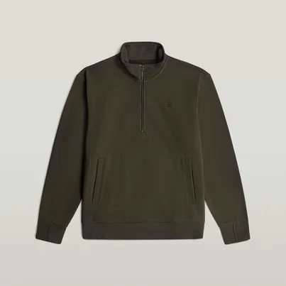 G-Star Raw - Schipperstrui - Grijs - Nifous half zip sw - D26305-D566