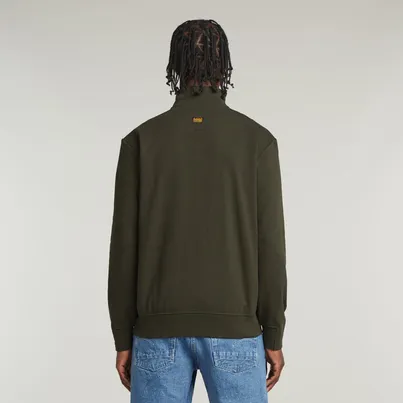 G-Star Raw - Schipperstrui - Grijs - Nifous half zip sw - D26305-D566