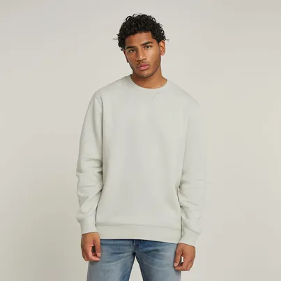 G-Star Raw - Sweater lange mouw - Lichtgroen - Premium core r sw l\s - D16917-C235