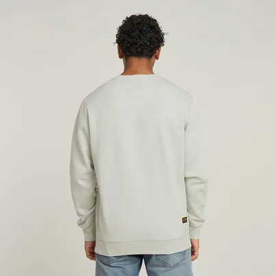 G-Star Raw - Sweater lange mouw - Lichtgroen - Premium core r sw l\s - D16917-C235