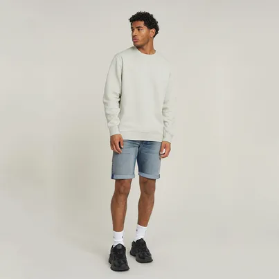 G-Star Raw - Sweater lange mouw - Lichtgroen - Premium core r sw l\s - D16917-C235