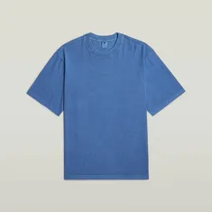 G-Star Raw - T-shirt korte mouw - Blauw - Overdyed center chest boxy r t - D24780-C756