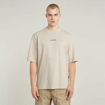 G-Star Raw - T-shirt korte mouw - Ecru - Checquard tweeter 1\2 sl - D26032-D965