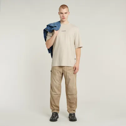 G-Star Raw - T-shirt korte mouw - Ecru - Checquard tweeter 1\2 sl - D26032-D965