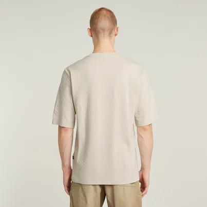 G-Star Raw - T-shirt korte mouw - Ecru - Checquard tweeter 1\2 sl - D26032-D965