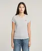 G-star Raw - T-shirt korte mouw - Gestreepte print - Stripe eyben slim v t 2.0 wmn - D24533-D244