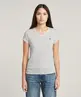G-star Raw - T-shirt korte mouw - Gestreepte print - Stripe eyben slim v t 2.0 wmn - D24533-D244