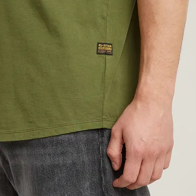 G-star Raw - T-shirt korte mouw - Groen - Lash - D16396-B353