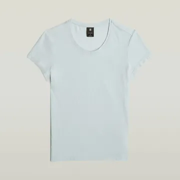 G-star Raw - T-shirt korte mouw - Lichtblauw - Eyben slim v t 2.0 wmn - D24533-4107