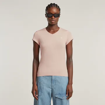 G-star raw - T-shirt korte mouw - Roze - Eyben slim v t 2.0 wmn - D24533-4107