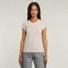G-star Raw - T-shirt korte mouw - Roze - Stripe eyben slim v t 2.0 wmn - D24533-D244