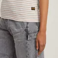 G-star Raw - T-shirt korte mouw - Roze - Stripe eyben slim v t 2.0 wmn - D24533-D244