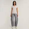 G-star Raw - T-shirt korte mouw - Roze - Stripe eyben slim v t 2.0 wmn - D24533-D244