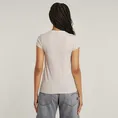 G-star Raw - T-shirt korte mouw - Roze - Stripe eyben slim v t 2.0 wmn - D24533-D244