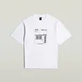 G-star Raw - T-shirt korte mouw - Wit - Shipping gr boxy r t - D26052-D959