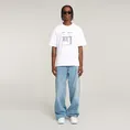 G-star Raw - T-shirt korte mouw - Wit - Shipping gr boxy r t - D26052-D959