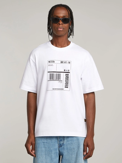 G-star Raw - T-shirt korte mouw - Wit - Shipping gr boxy r t - D26052-D959