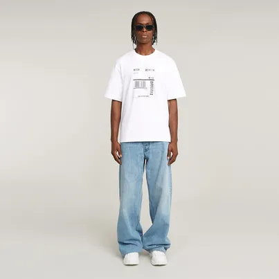 G-star Raw - T-shirt korte mouw - Wit - Shipping gr boxy r t - D26052-D959