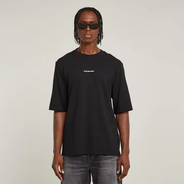 G-Star Raw - T-shirt korte mouw - Zwart - Checquard tweeter 1\2 sl - D26032-D965