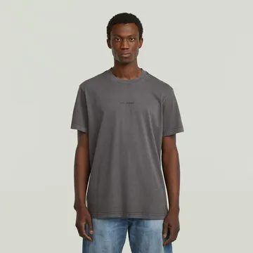 G-Star Raw - T-shirt korte mouw - Zwart - Overdyed center chest loose r - D27760-C756