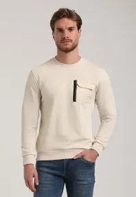 Gabbiano - Katoenen sweater lange mouw - Beige