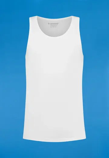 garage - Tanktop - Wit - SEMI BODYFIT Singlet - 401