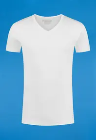 garage - V-hals T-shirt korte mouw - Wit - 302