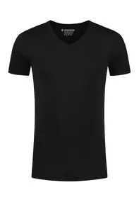 garage - V-hals T-shirt korte mouw - Zwart - 302