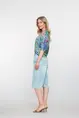 Geisha - Blouse lange mouw - Blauw - Blouse - 53461-20