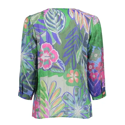 Geisha - Blouse lange mouw - Blauw - Blouse - 53461-20