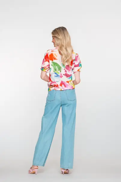 Geisha - Blouse lange mouw - Ecru - Blouse - 53469-20
