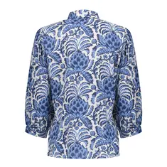 Geisha - Blouse lange mouw - Lichtblauw - 53262-20
