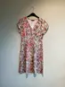 Geisha - Jurk - Rood - Dress v-neck short AOP - 57366-60 June