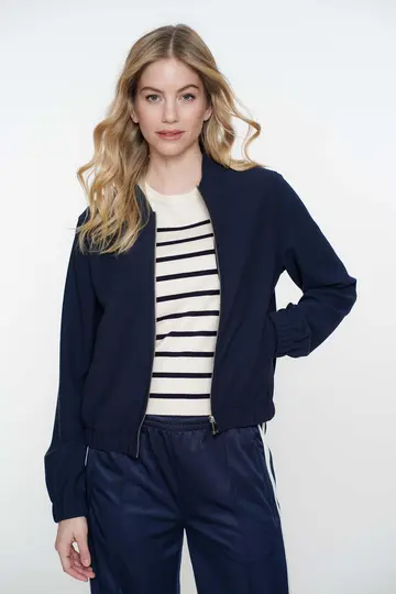 Geisha - Sweater vest - Marineblauw - Bomber comfy - 55060-21