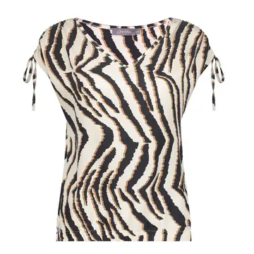 Geisha - T-shirt korte mouw - Beige - Top - 53487-20