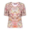 Geisha - T-shirt korte mouw - Rood - T-shirt v-neck jersey AOP - 52445-60 Jazz