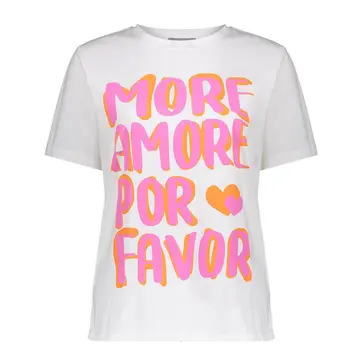 Geisha - T-shirt korte mouw - Wit - T-shirt 'Amore' - 52040-70