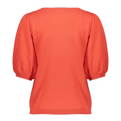 Geisha - T-shirt lange mouw - Oranje - Pull shoulderpleads - 54006-10