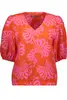 Geisha - Trendy T-shirt korte mouw - Rood - Top 53204-20