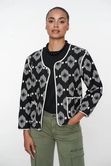 Geisha - Tussenjas - Zwart - Vest 55127-20