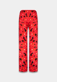 Harper&YVE - Jane-Pa - Trendy katoen/synthetische broek - Rood - Ss25T102