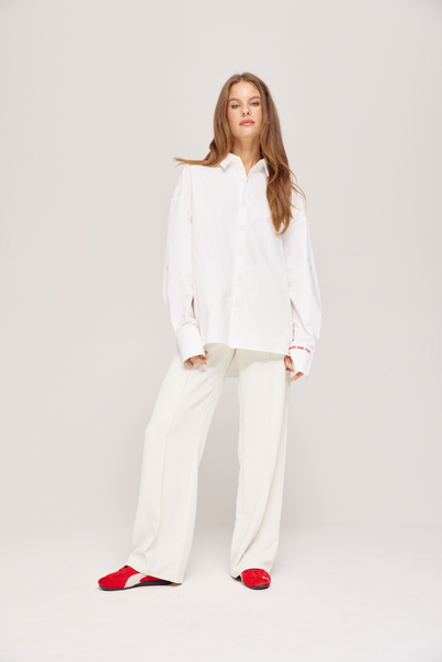Harper&Yve - Katoenen broek - Ecru - Hana-Pa - Ss25P107