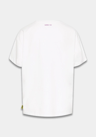 Harper&Yve - T-shirt korte mouw - Ecru - Rollthedice-Ss